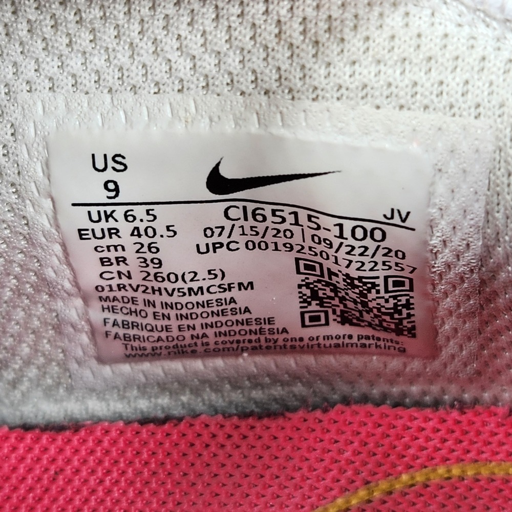 Nike Air Max Shoes Motion 2 Womens White Pink Navy Size 9 - Picture 11 of 12